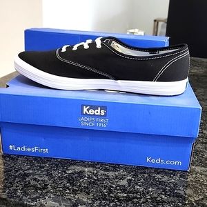 Keds champion black canvas sneakers